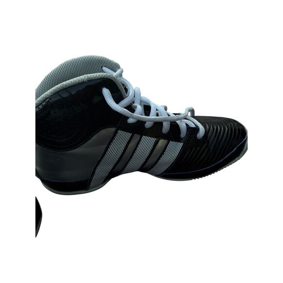 Y2K Adidas Ortholite Black /White Basketball Athletic Sneakers Size 3 Boys - Picture 5 of 7